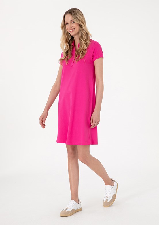 US POLO ASSN Pembe Kadın Culotte Elbise