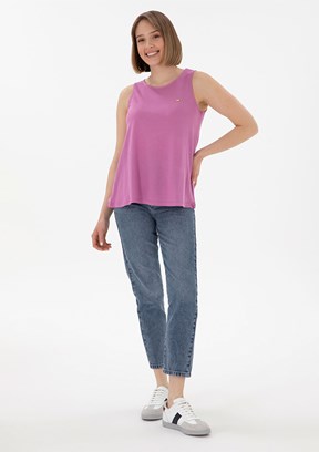 US POLO ASSN Mavi Kadın Mom Jean Pantolon