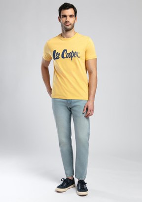 LEE COOPER Turuncu Erkek O Yaka T-Shirt