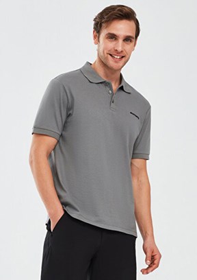 SKECHERS Antrasit Erkek Polo Yaka T-shirt