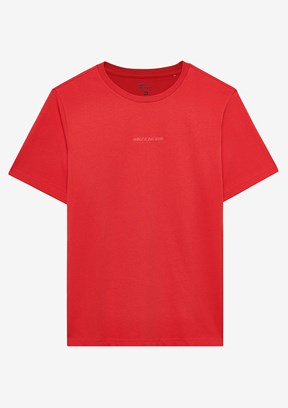 SKECHERS M Essential Kırmızı Erkek Baskılı T-shirt