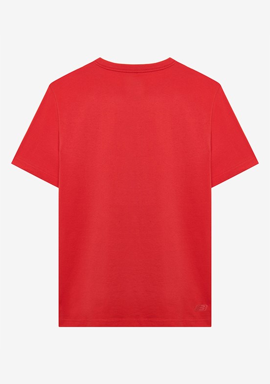 SKECHERS M Essential Kırmızı Erkek Baskılı T-shirt