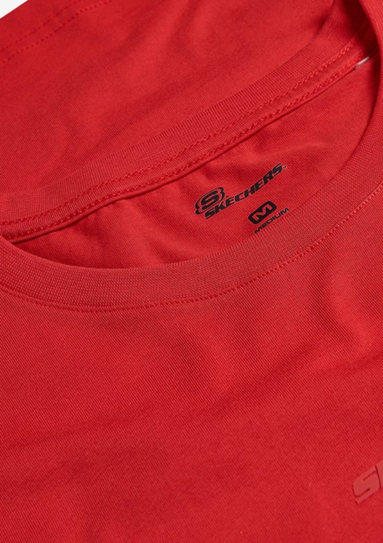 SKECHERS M Essential Kırmızı Erkek Baskılı T-shirt