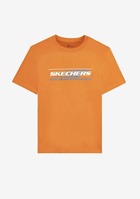 SKECHERS Graphic Tee Turuncu Erkek Baskılı T-shirt