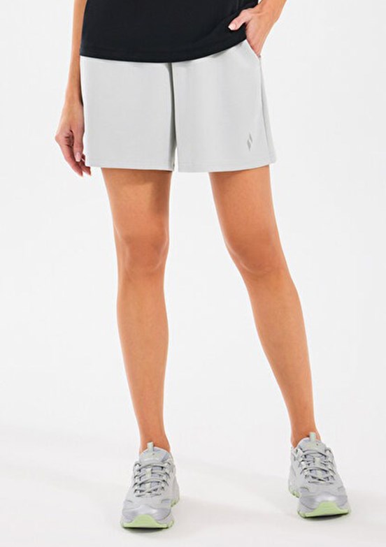SKECHERS W Lounge Regular Gri Kadın Şort