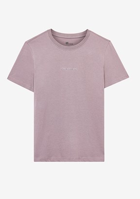 SKECHERS W Essential Crewneck Lila Kadın T-shirt