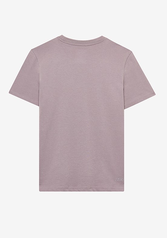 SKECHERS W Essential Crewneck Lila Kadın T-shirt