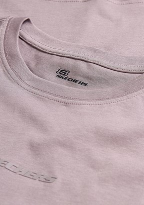 SKECHERS W Essential Crewneck Lila Kadın T-shirt