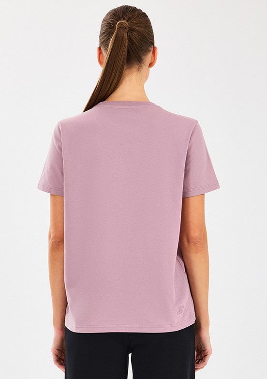 SKECHERS Essential - S2510029-620 Kadın Pembe Baskılı T-Shirt