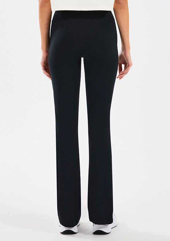 SKECHERS W Basic Flare Legging Siyah Kadın Tayt