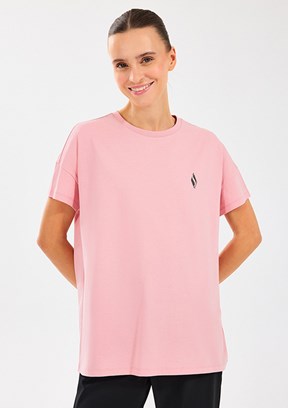 SKECHERS W Crew Neck Graphic Tee Pearlblush Kadın T-shirt