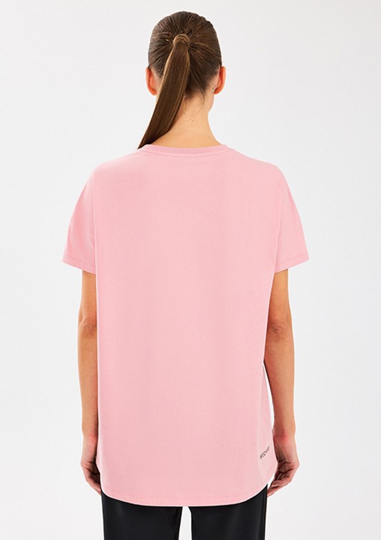 SKECHERS W Crew Neck Graphic Tee Pearlblush Kadın T-shirt