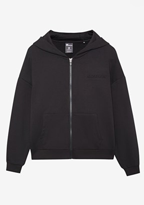 SKECHERS W Essential Full Zip Siyah Kadın Sweatshirt
