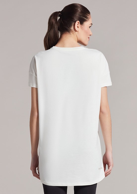 SKECHERS W Performance Tops Bisiklet Yaka Kırık Beyaz Kadın T-shirt