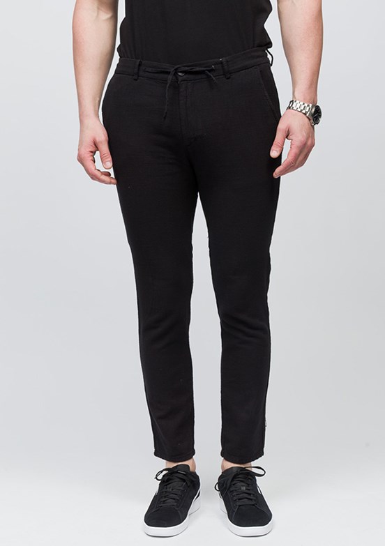 JOHNNY JOE Siyah Erkek Jogger Pantolon