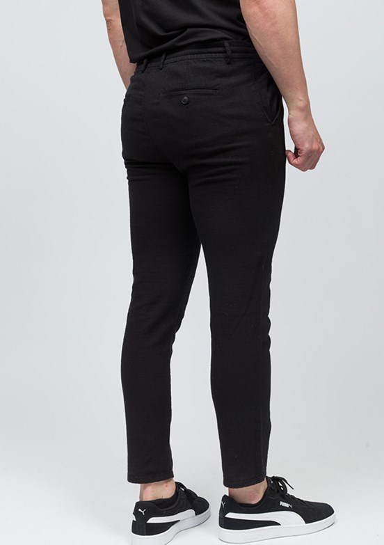 JOHNNY JOE Siyah Erkek Jogger Pantolon