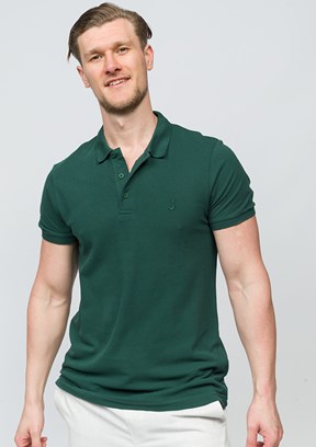 JOHNNY JOE Yeşil Erkek Polo Yaka T-shirt