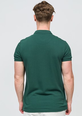 JOHNNY JOE Yeşil Erkek Polo Yaka T-shirt