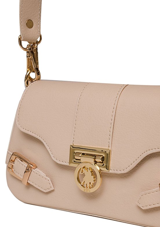 US POLO ASSN Bej Kadın Omuz Çantası