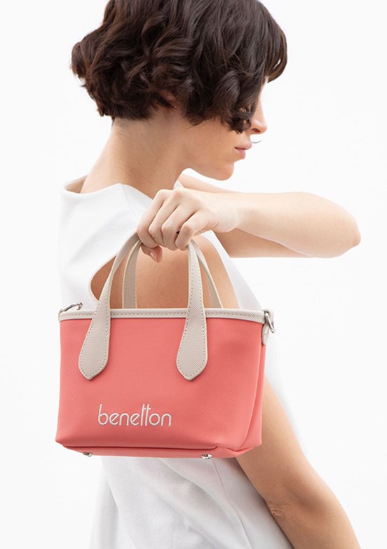 BENETTON Mercan-Bej Kadın El Çantası