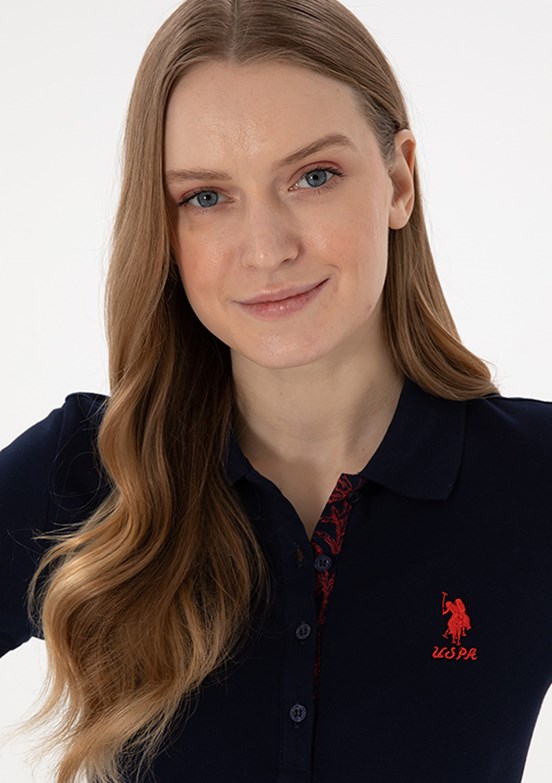 US POLO ASSN Lacivert Kadın Basic T-Shirt