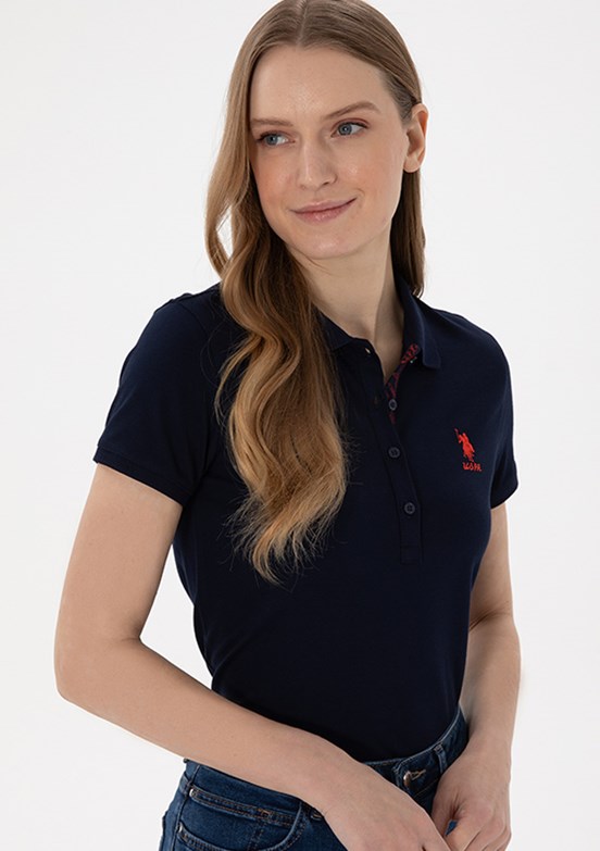 US POLO ASSN Lacivert Kadın Basic T-Shirt
