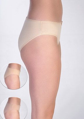 NEW BRA - 3650010000 Kadın Çok Renkli Bikini Penye 3'Lü Külot