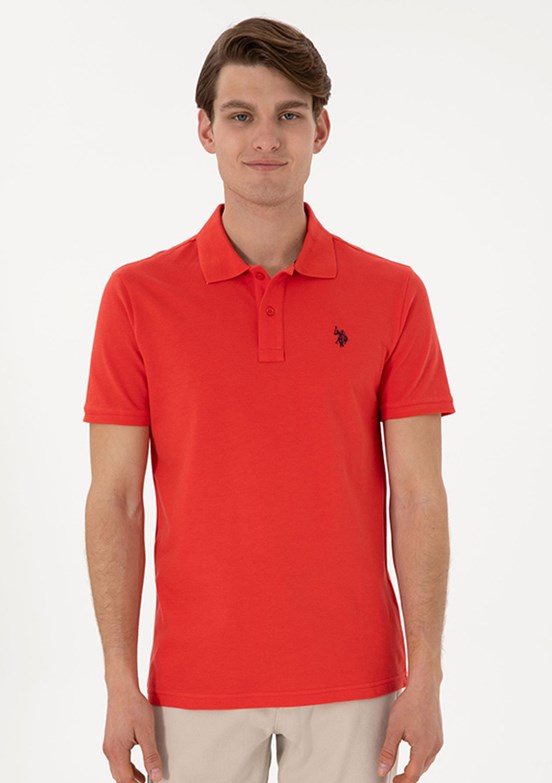 US POLO ASSN Erkek Kırmızı Basic T-Shirt