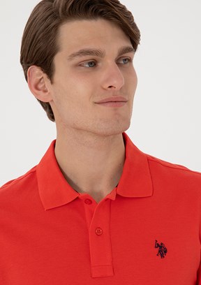 US POLO ASSN Erkek Kırmızı Basic T-Shirt