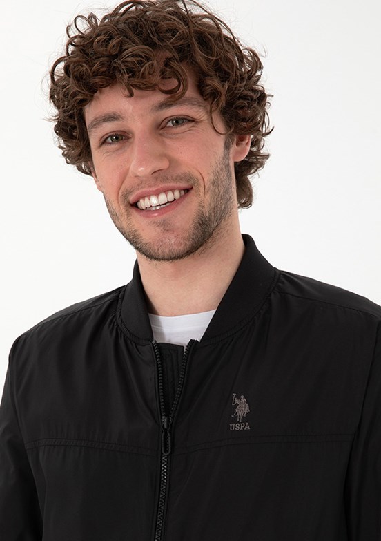 US POLO ASSN Siyah Erkek Basic Mont