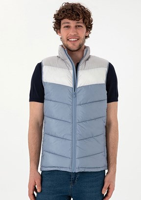 US POLO ASSN Mavi Erkek Basic Yelek