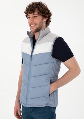 US POLO ASSN Mavi Erkek Basic Yelek