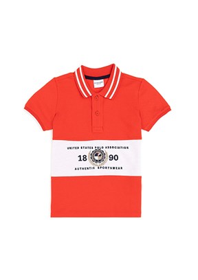 US POLO ASSN Kırmızı Erkek Çocuk Regular T-Shirt