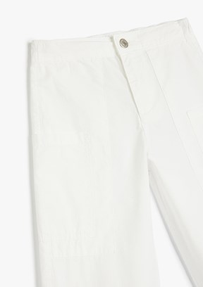 KOTON Beyaz Kız Çocuk Jogger Pantolon