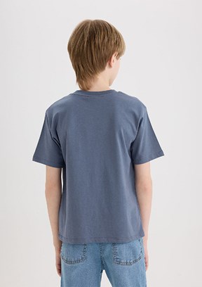 DEFACTO Lacivert Erkek Çocuk Kısa Kol T-Shirt
