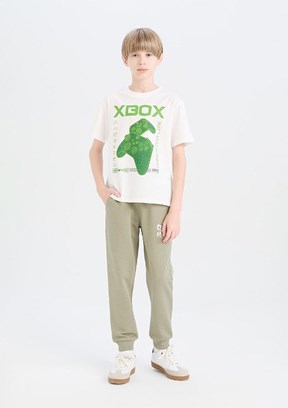 DEFACTO Beyaz Erkek Çocuk Kısa Kol T-Shirt