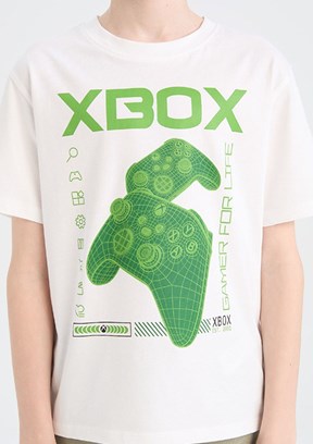 DEFACTO Beyaz Erkek Çocuk Kısa Kol T-Shirt
