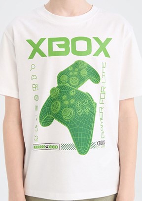DEFACTO Beyaz Erkek Çocuk Kısa Kol T-Shirt