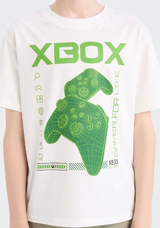 DEFACTO Beyaz Erkek Çocuk Kısa Kol T-Shirt