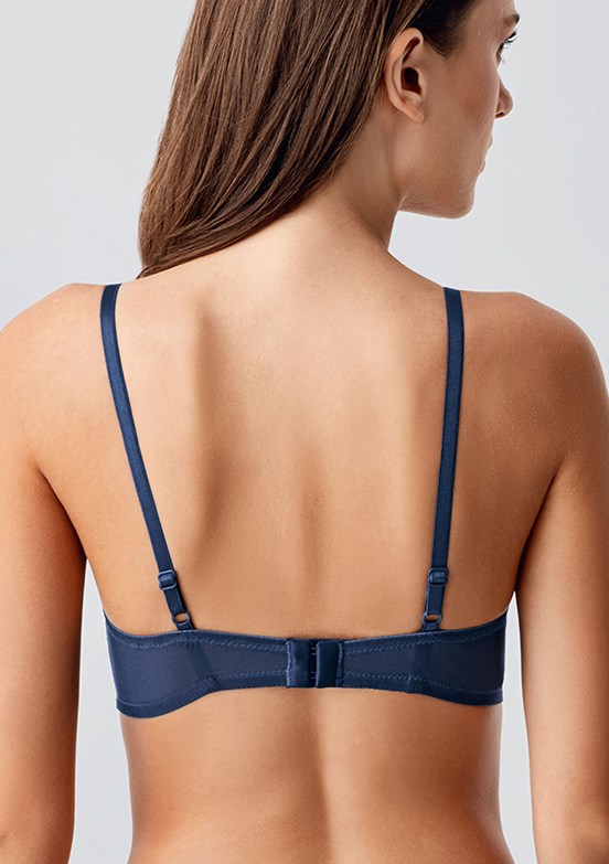 NEW BRA - 3384150000 Kadın Antrasit Destekli Dantelli Sütyen