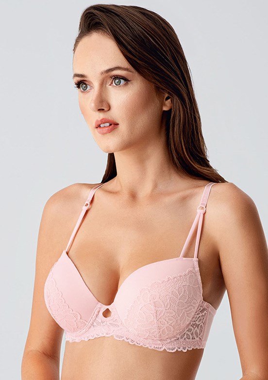 NEW BRA - 3384150000 Kadın Pudra Destekli Dantelli Sütyen