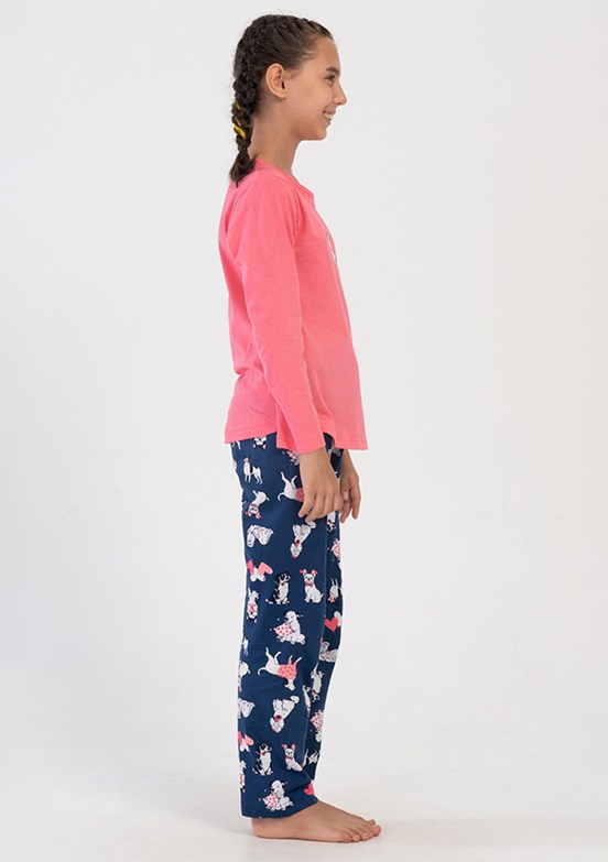 VİENETTA Pembe Kız Çocuk Pijama Takımı