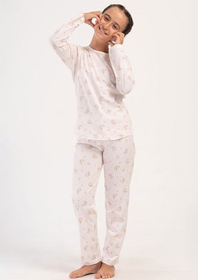 VİENETTA - 4050670843 Kadın Bej Pijama Takımı