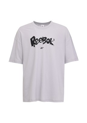 REEBOK NEW ID OVRS GFX TEE Gri Erkek Kısa Kol T-shirt