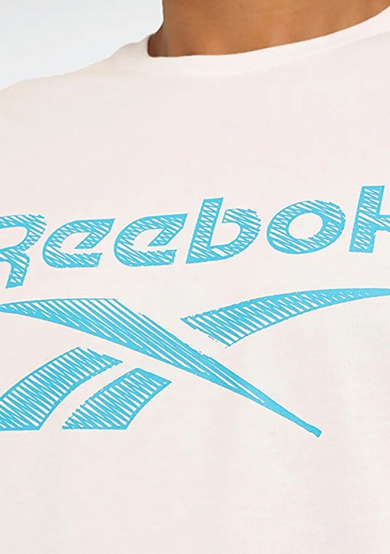 REEBOK 5M NEW ID REG TEE Beyaz Erkek Regular Fit T-Shirt