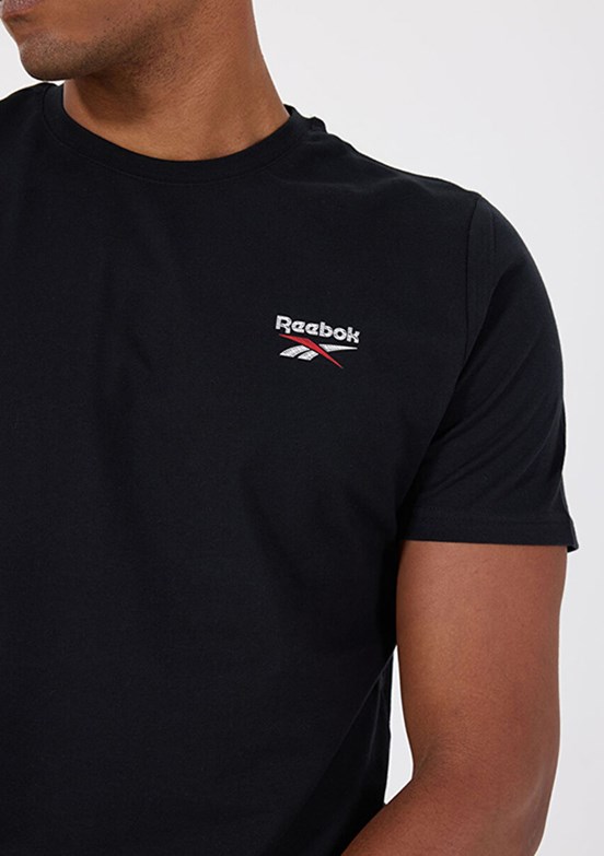 REEBOK 5M NEW ID REG SL TEE Siyah Erkek Kısa Kol  T-Shirt