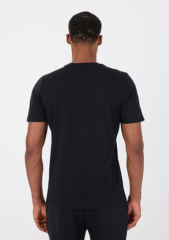 REEBOK 5M NEW ID REG SL TEE Siyah Erkek Kısa Kol  T-Shirt