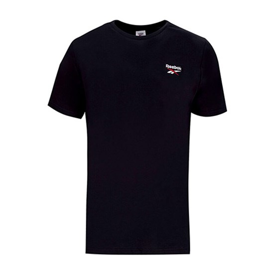 REEBOK 5M NEW ID REG SL TEE Siyah Erkek Kısa Kol  T-Shirt