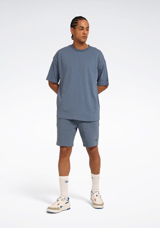 REEBOK Cumming Short Petrol Rengi Erkek Baskılı Şort