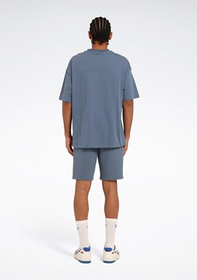 REEBOK Cumming Short Petrol Rengi Erkek Baskılı Şort